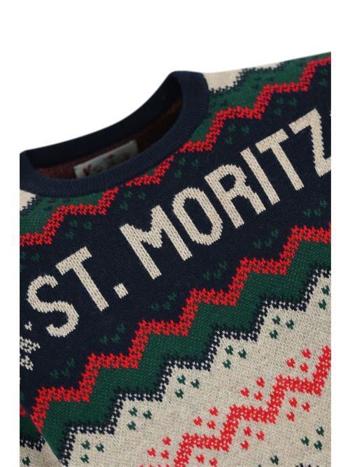 Maglia Heron St. Moritz in misto lana e cashmere Mc2 Saint Barth | HERON P01917G NORDIC MORITZ 61